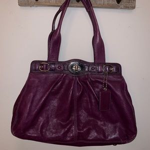 Authentic Coach Purse Plum
